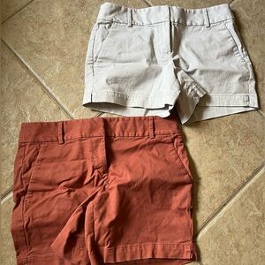 LOFT chino shorts - both size 4red is 5” inseam, khaki is 3” inseam $15 for both